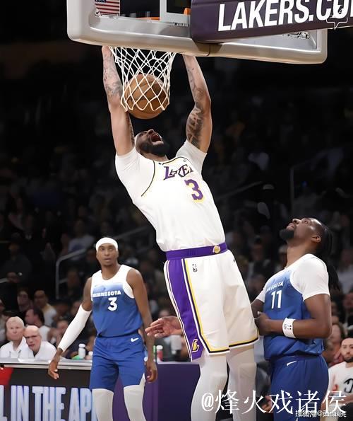 詹姆斯10分浓眉12+11 湖人负森林狼近7场仅2胜